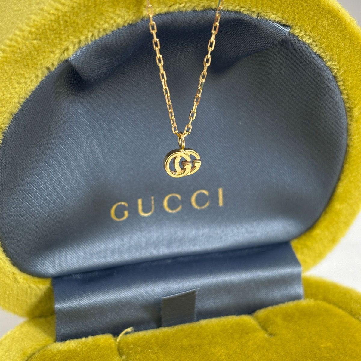 中古】 GUCCI ダブルG ネックレス 750 YG - メルカリ