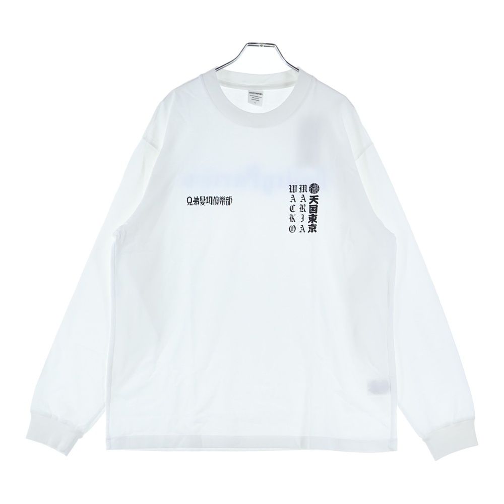 WACKO MARIA 長袖カットソー ホワイト 新品 WACKO MARIA (ワコマリア) 25SS ×MR.BROTHERS CUT CLUB 天国東京