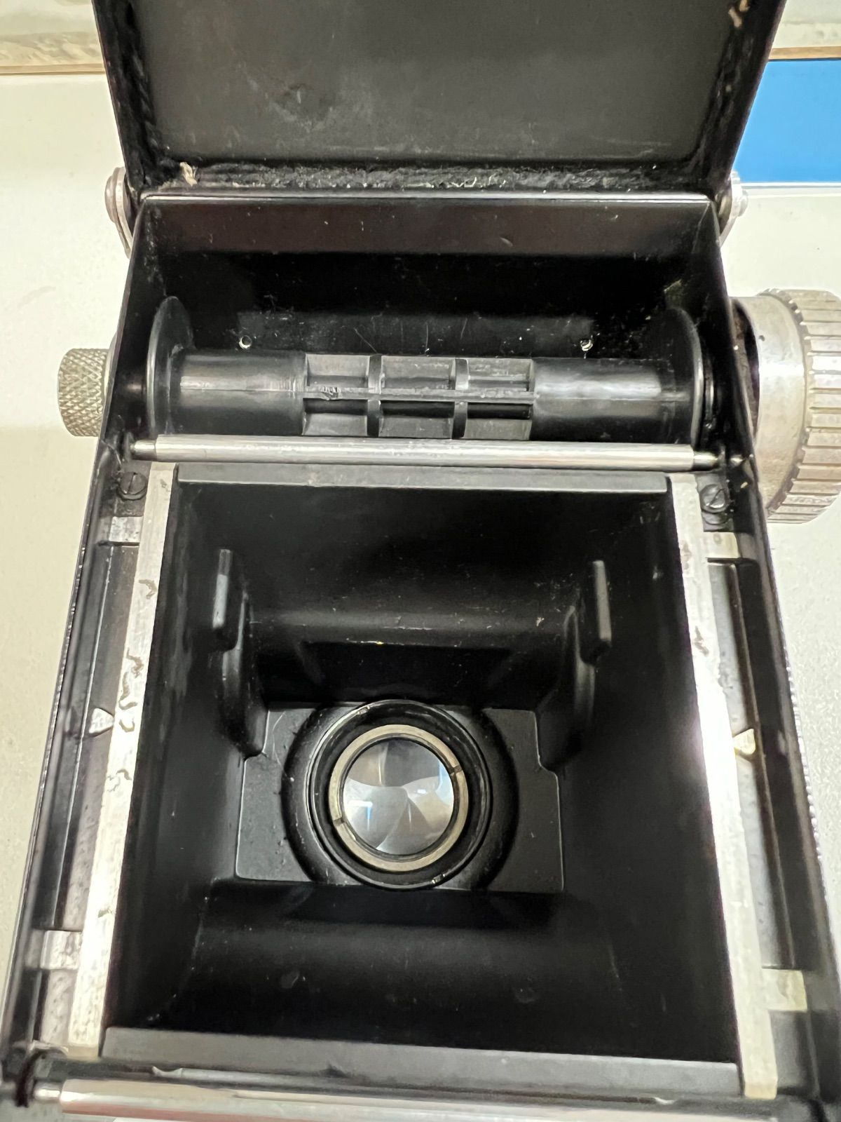 O7-57】◇ ALPENFLEX 二眼レフカメラ レトロ アンティーク ジャンク