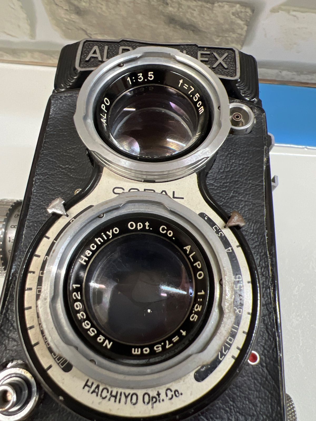 O7-57】◇ ALPENFLEX 二眼レフカメラ レトロ アンティーク ジャンク