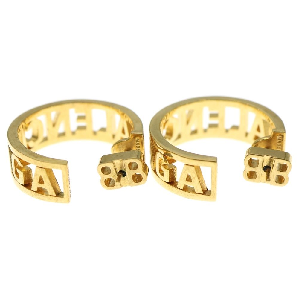 BALENCIAGA (バレンシアガ) LOGO HOOP PIERCE ロゴフープピアス