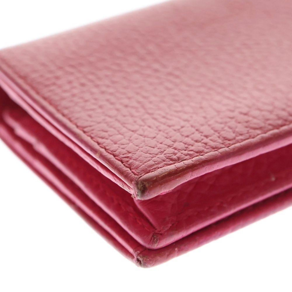 ichihina☆m様 グッチ 二つ折り財布 GGロゴ マーモント ピンク