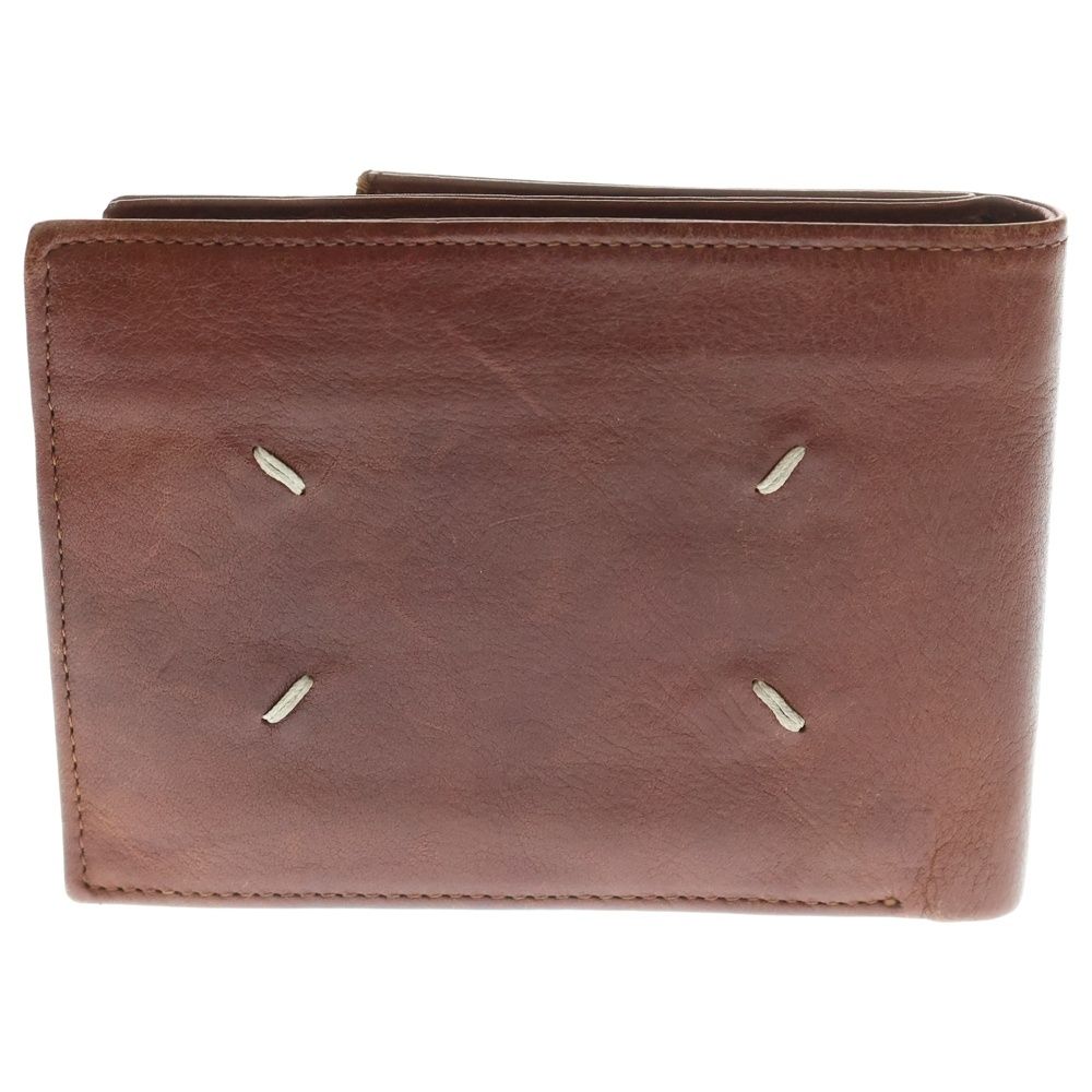 Maison Margiela ブラウンレザー二つ折り財布 Maison Margiela MAISON MARGIELA メゾン マルジェラ レザー 二つ折り