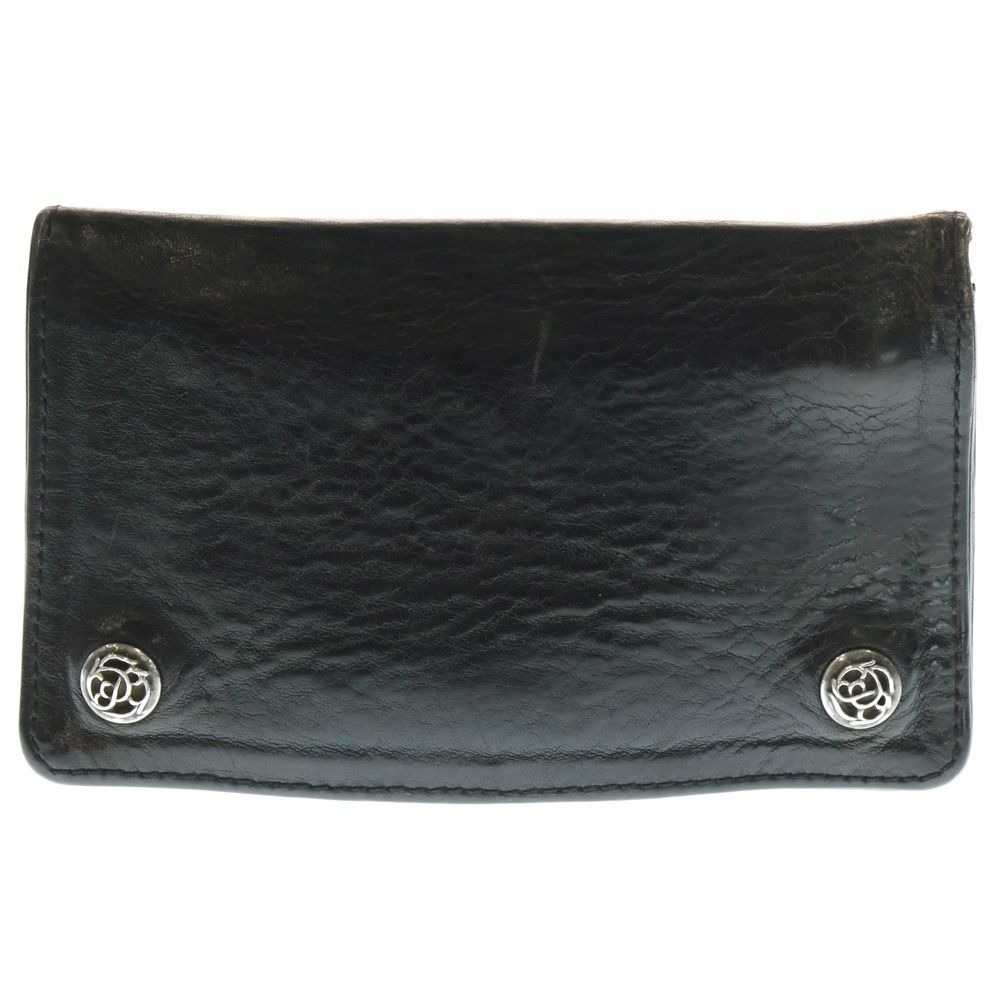 CHROME HEARTS (クロムハーツ) 1ZIP 1ジップ フローラルボタン レザー