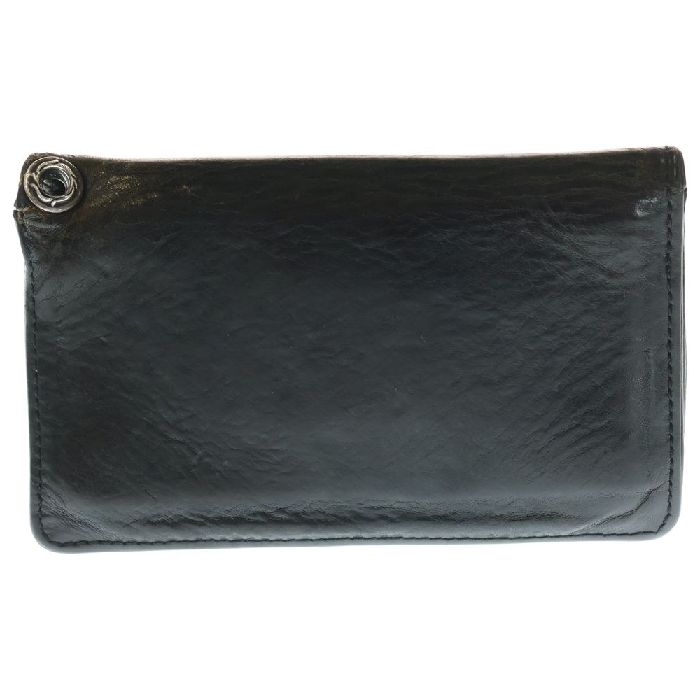 CHROME HEARTS (クロムハーツ) 1ZIP 1ジップ フローラルボタン レザー