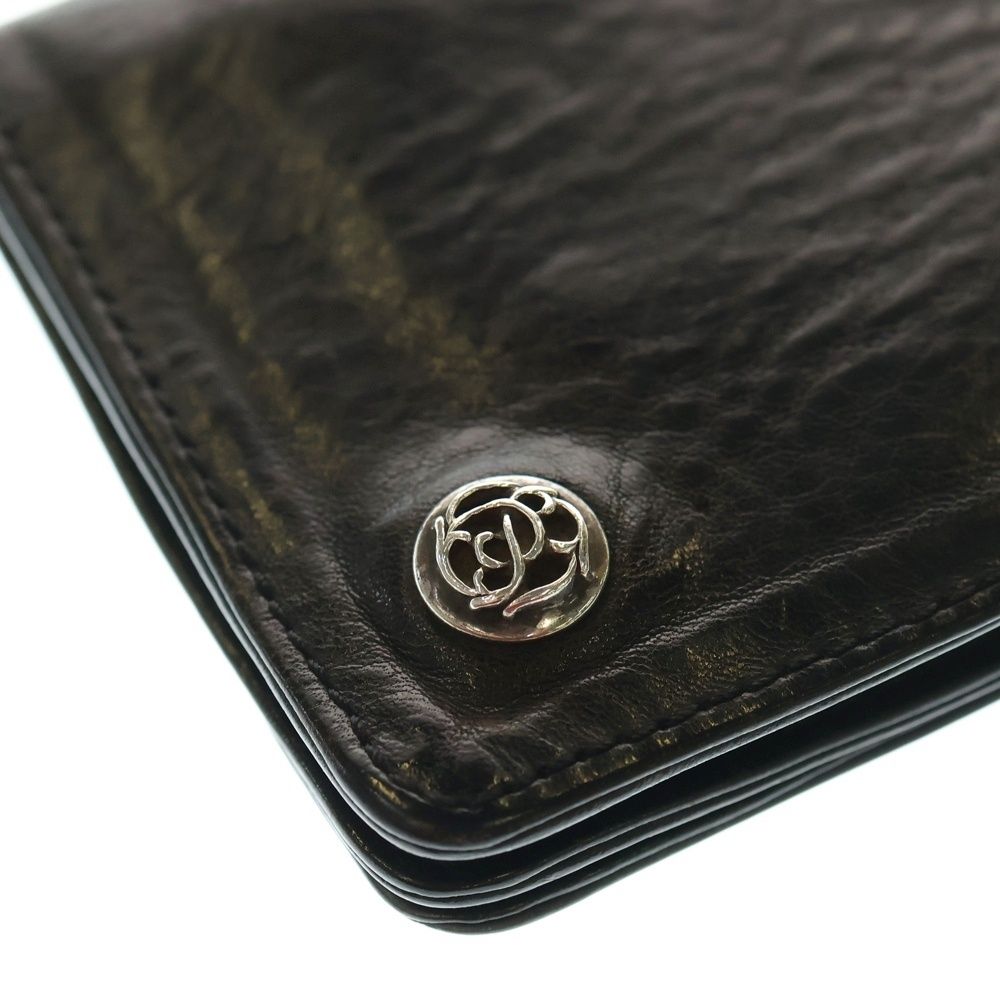 CHROME HEARTS (クロムハーツ) 1ZIP 1ジップ フローラルボタン レザー