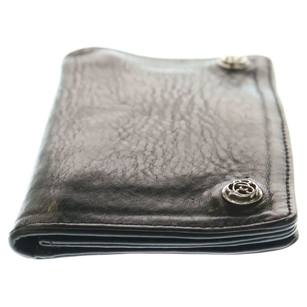CHROME HEARTS (クロムハーツ) 1ZIP 1ジップ フローラルボタン レザー