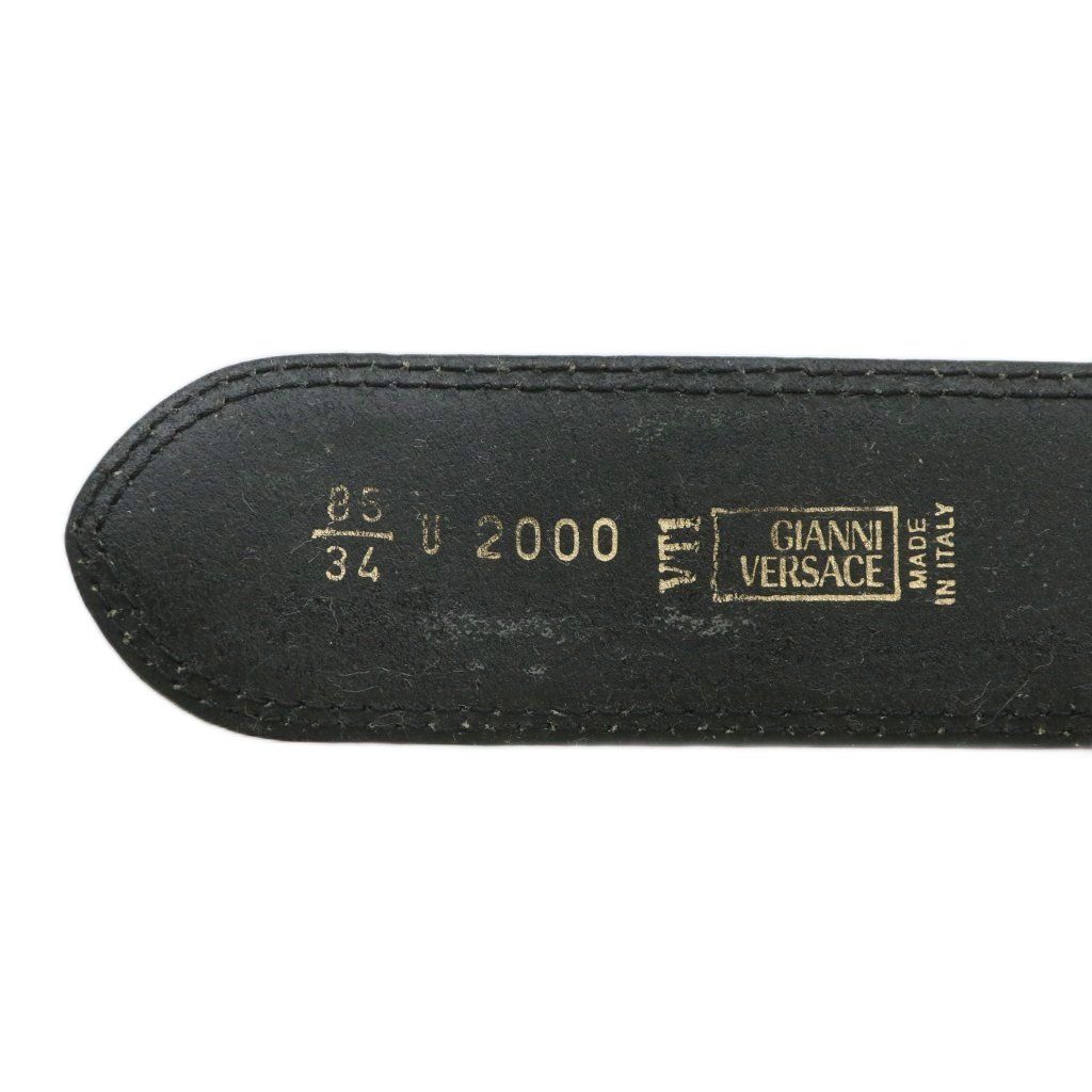 GIANNI VERSACE ブラックベルト 75/30 Gianni Versace ブラック ベルト 75/30 GIANNI VERSACE 75/30 black