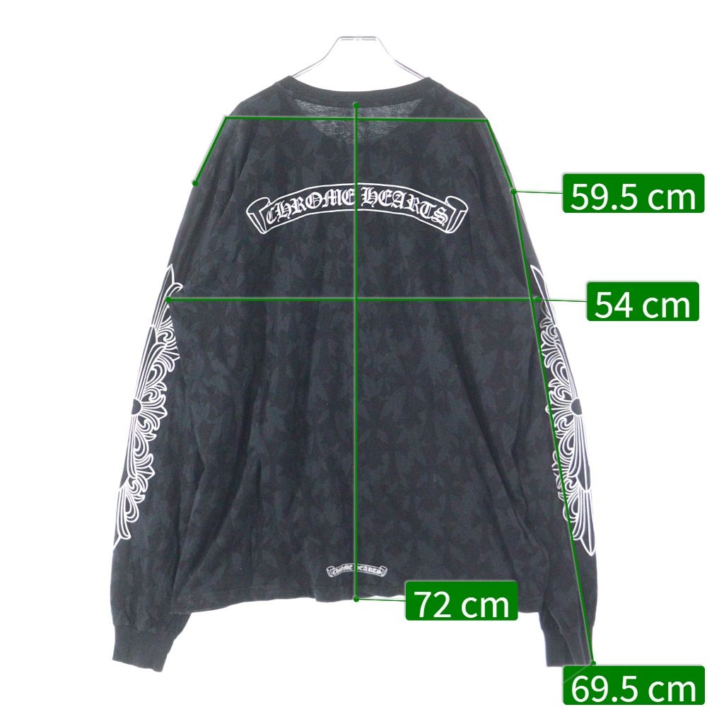 CHROME HEARTS グレイブヤード セメタリー クロス　長袖カットソー CHROME HEARTS グレイブヤード セメタリー クロス 長袖カットソー 長袖