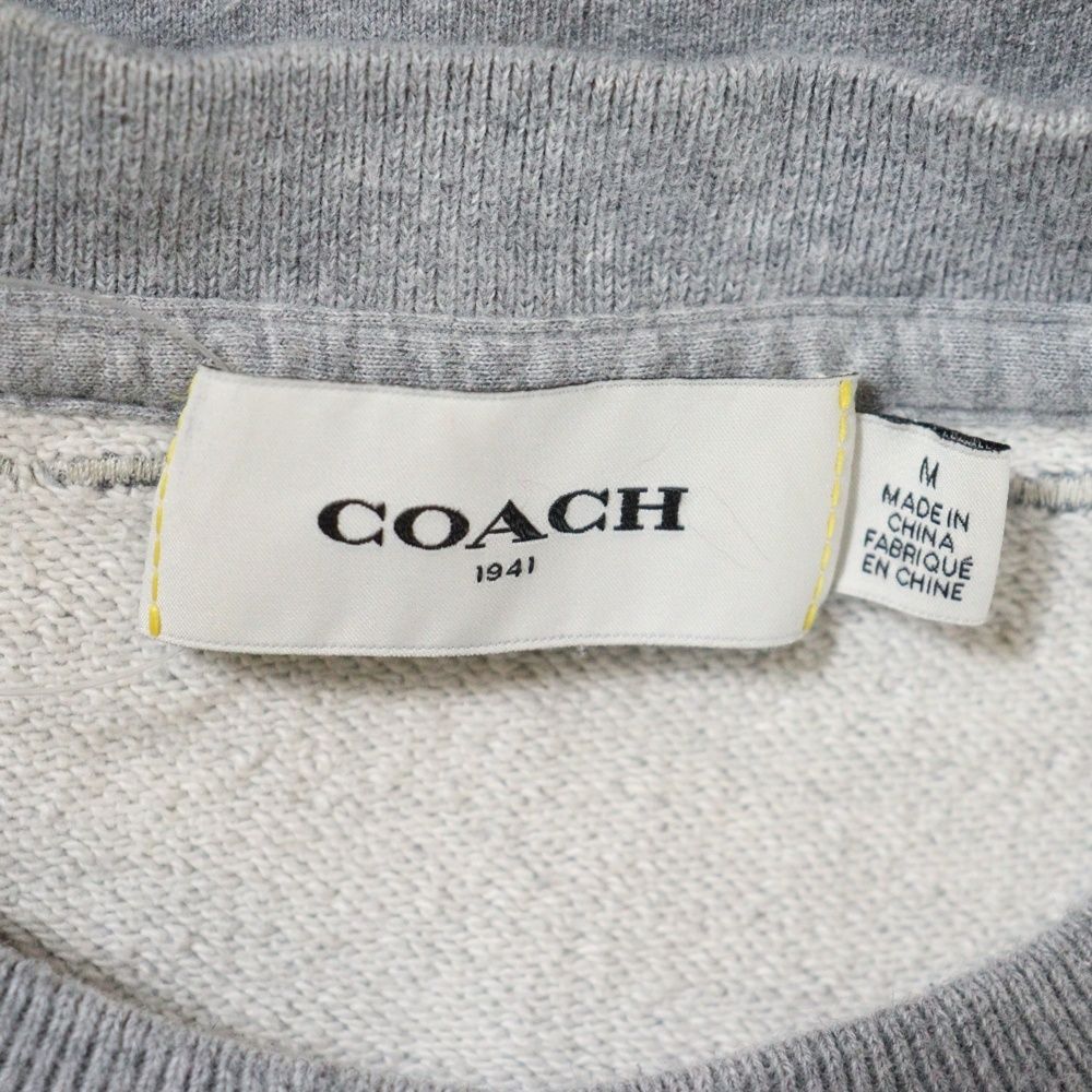 COACH (コーチ) Sweatshirt ロゴ刺繍 セール中 クルーネックスウェット