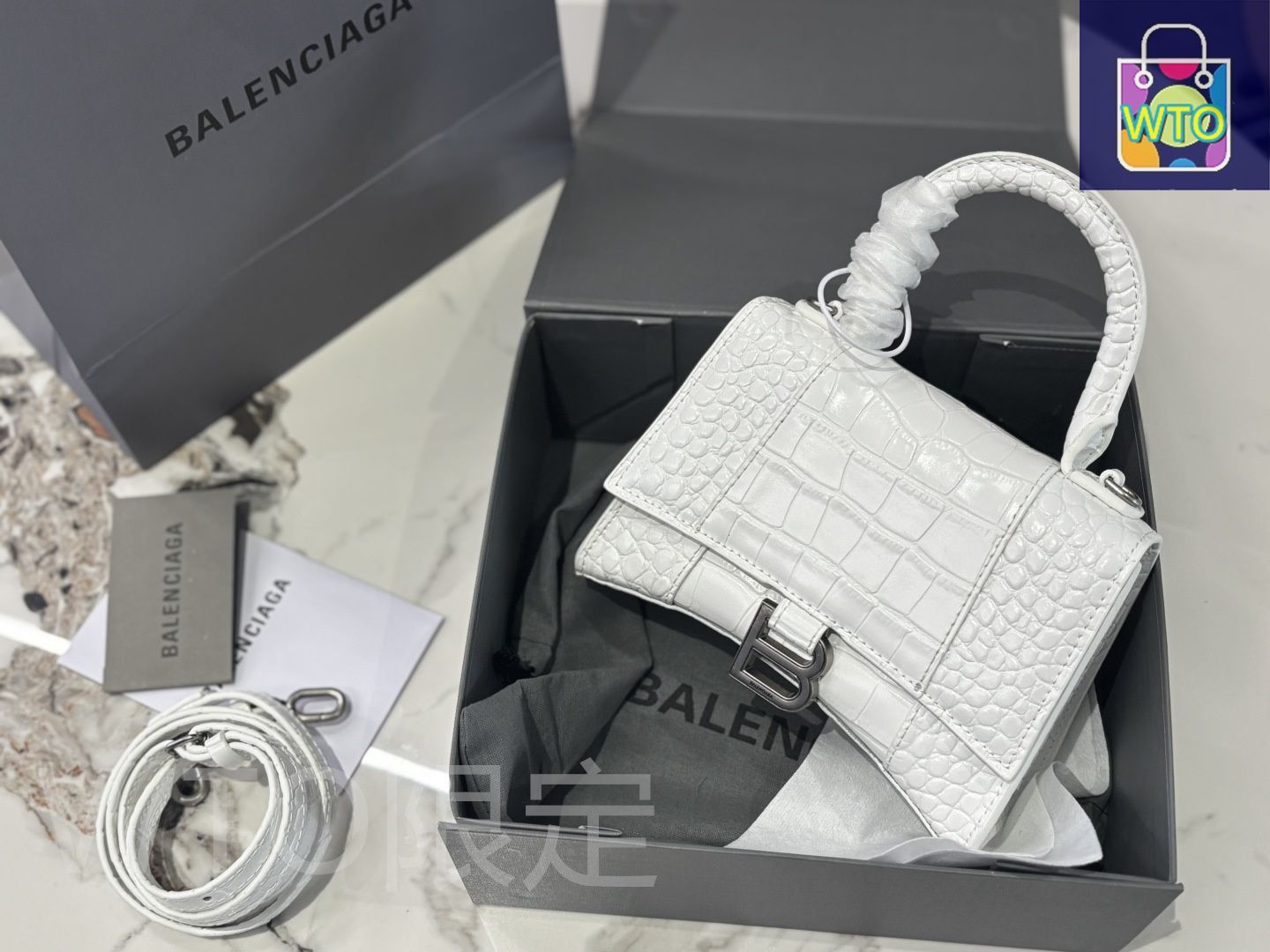 今日特価】Balenciaga バレンシアガ アワーグラス ハンドバッグ 頭層