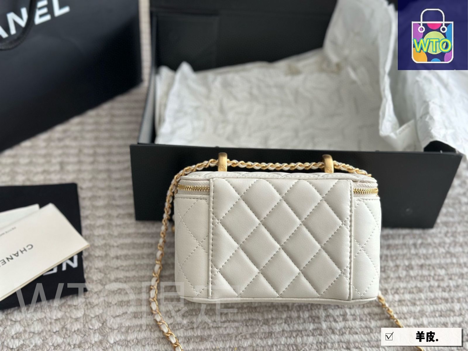 今日特価】Chanel シャネル ダブルボールボックスバッグ ギフト