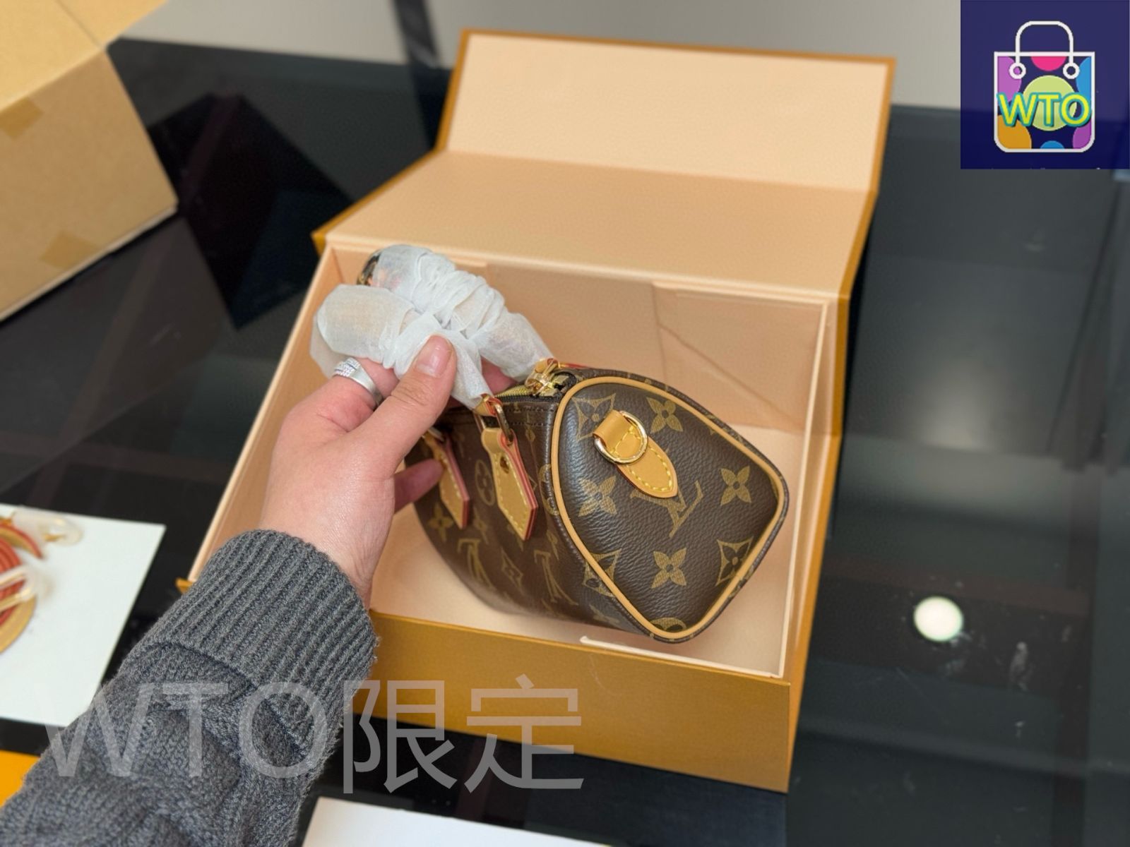 今日特価】Louis Vuitton ルイ・ヴィトン スピーディ ナノ 取り外し