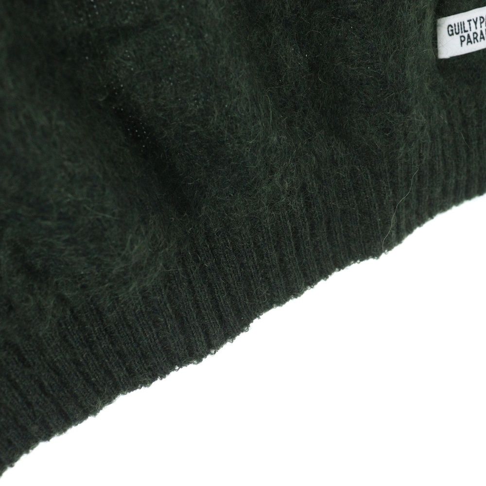 【希少 入手困難】ワコマリア　モヘア　ニットカーディガン　グリーン WACKO MARIA (ワコマリア) MOHAIR KNIT CARDIGAN モヘアニット