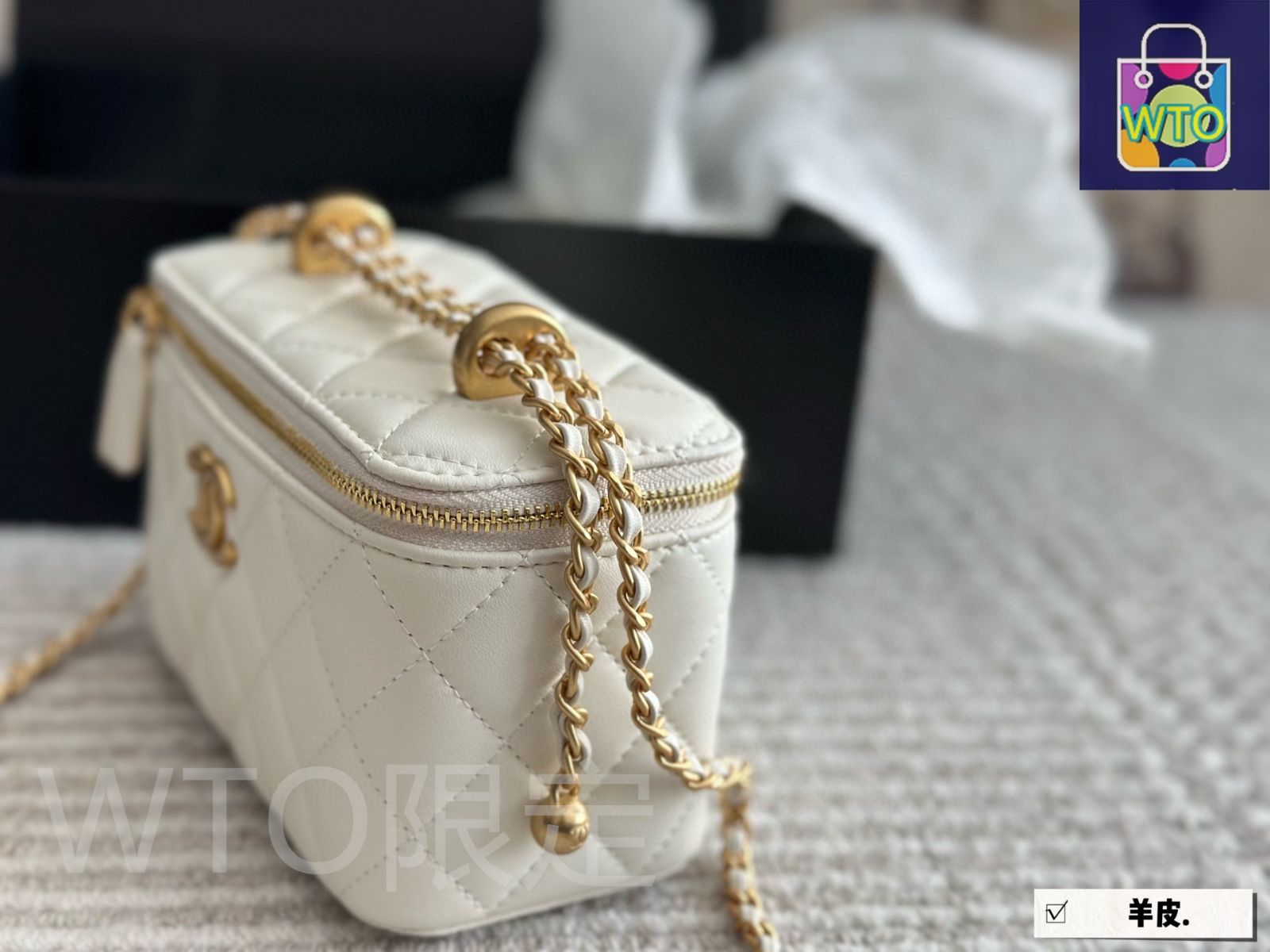 今日特価】Chanel シャネル ダブルボールボックスバッグ ギフト