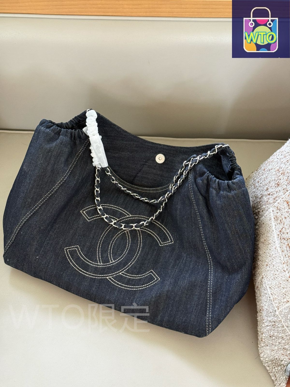 シャネル　デニム　ヴィンテージ 今日特価】Chanel シャネル ヴィンテージ デニム ショッピングバッグ