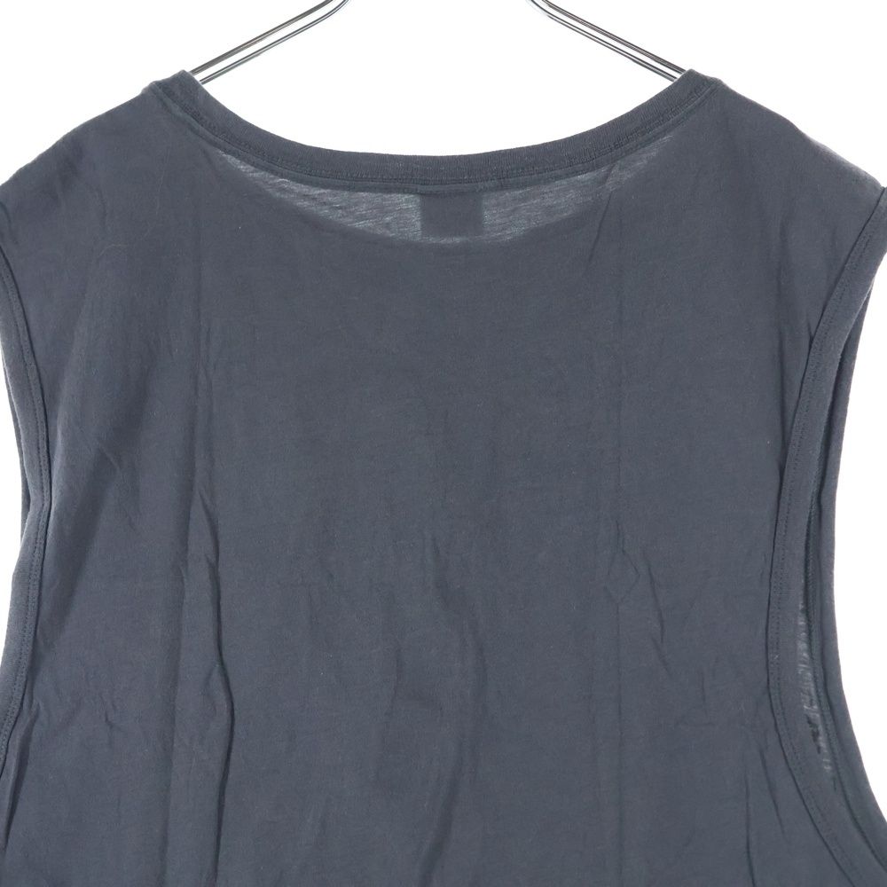 DIESEL (ディーゼル) フロントロゴ ノースリーブ タンクトップ グレー