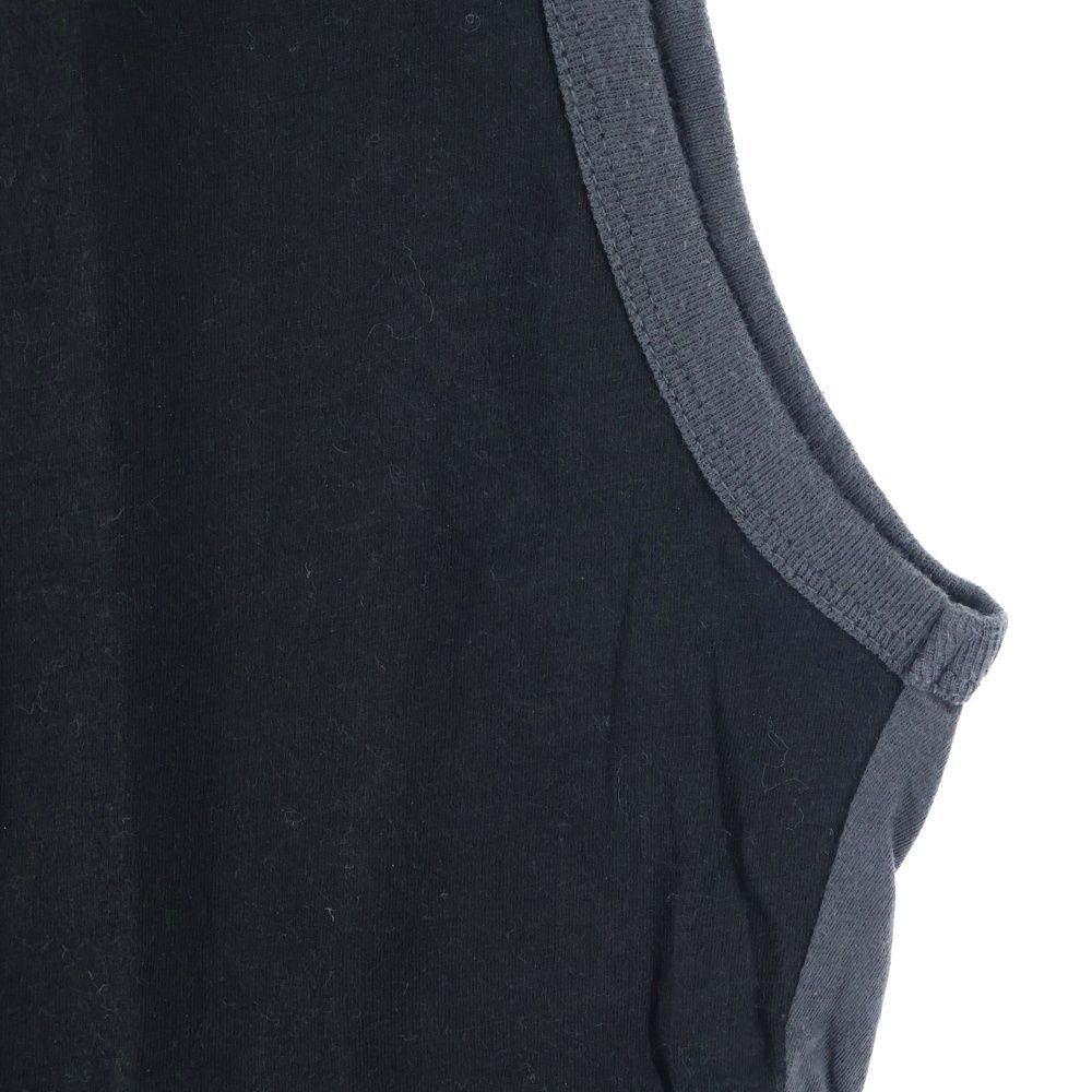 DIESEL (ディーゼル) フロントロゴ ノースリーブ タンクトップ グレー