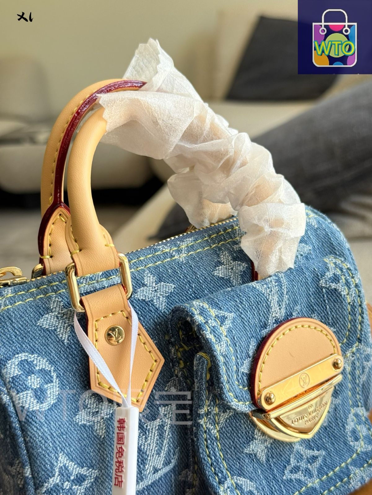 今日特価】Louis Vuitton ルイヴィトン ナノスピーディ デニムバッグ