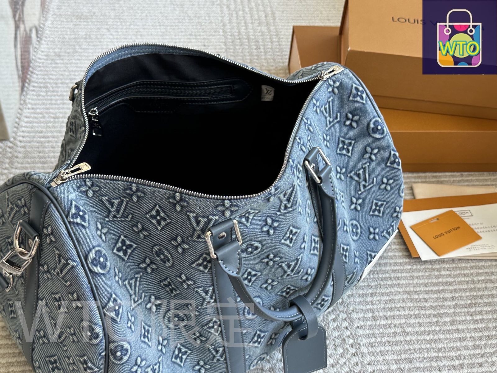 今日特価】LV ルイヴィトン キーポール バンドゥリエ デニム製トラベル