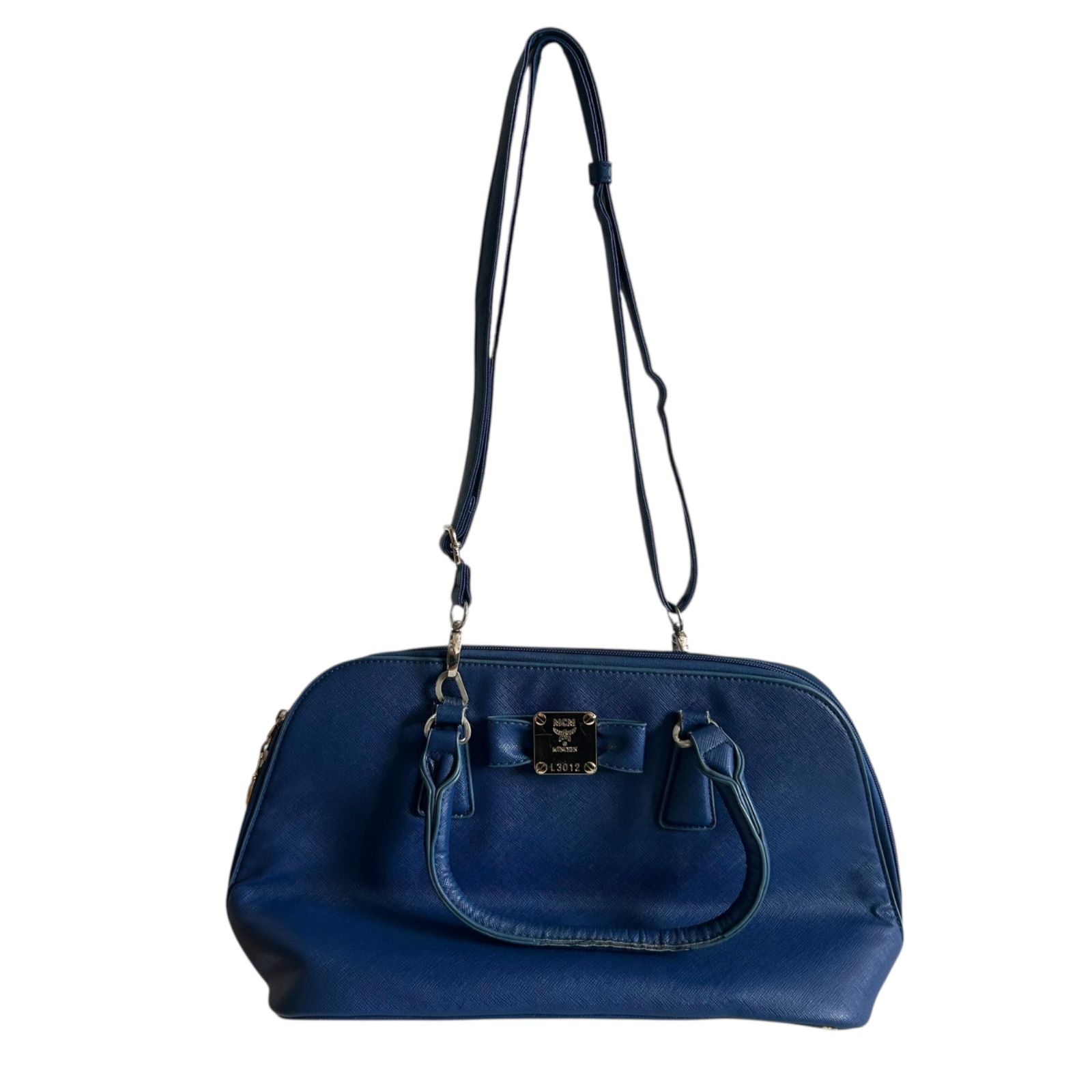ZM1606 MCM エムシーエム ショルダーバッグ ブルー レディース 【公式 