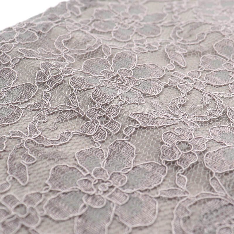 半衿 レース半衿 レース 振袖 晴れ着 ポリエステル グレージュ 花柄 長