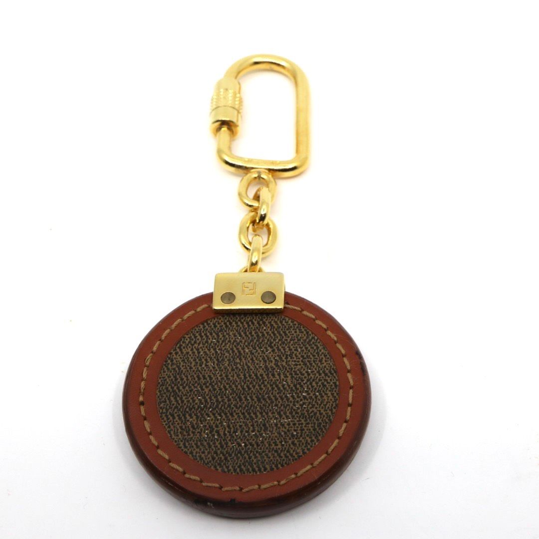 美品】FENDI フェンディ ペカン キーホルダー キーケース PVC レザー