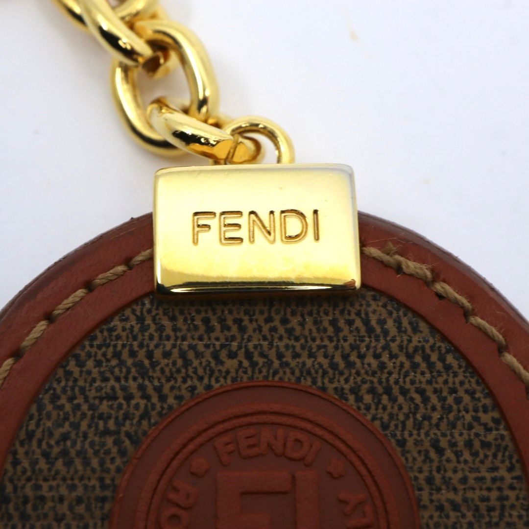 美品】FENDI フェンディ ペカン キーホルダー キーケース PVC レザー