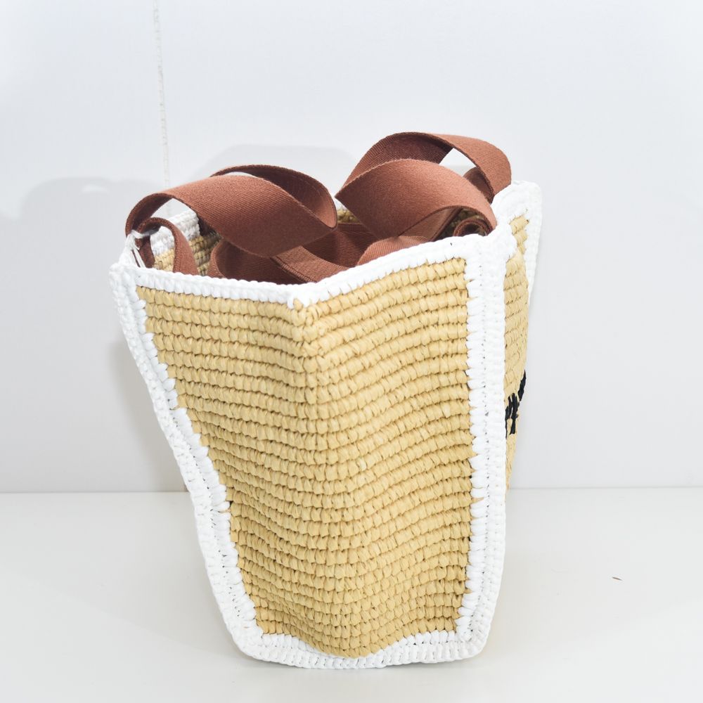 マルニ トートバッグ ショルダーバッグ レディース 2way ロゴ ラフィア