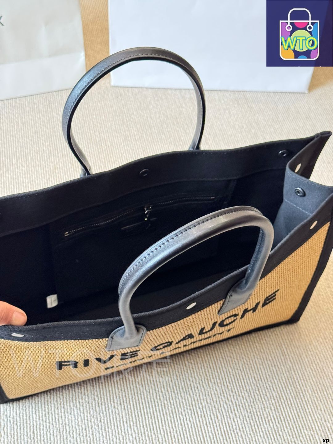 今日特価】YSL サンローラン ラフィア編み トートバッグ シリーズ