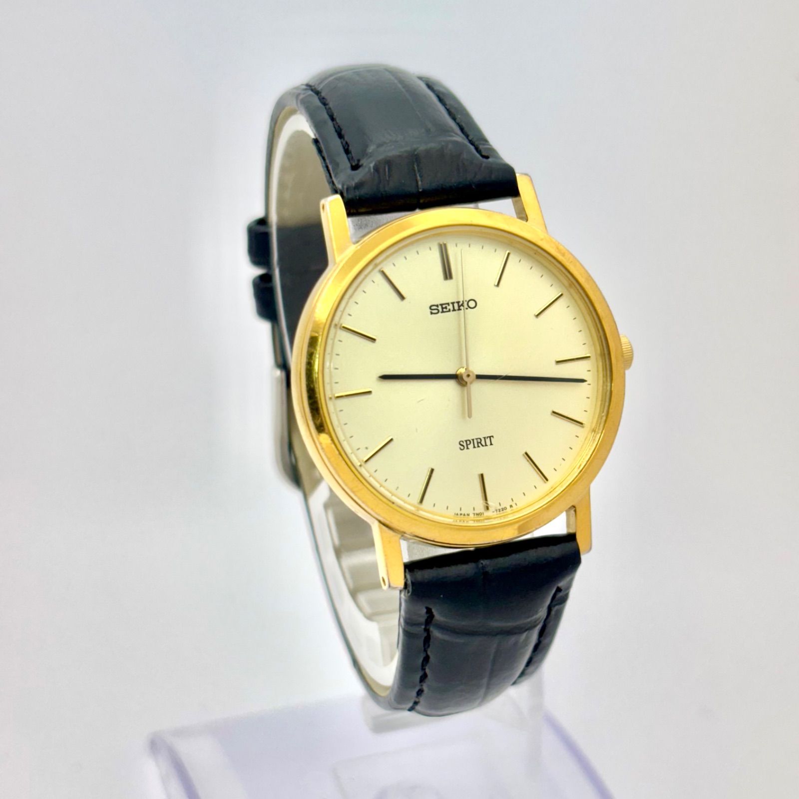 新品電池】SEIKO セイコー SPIRIT スピリット メンズ 腕時計 ゴールド