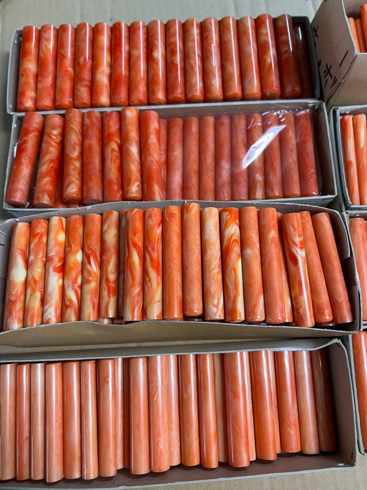 ︎ 印材 紅琥珀 ハンコ 彫刻前 多サイズ 多目的 印鑑 OR a