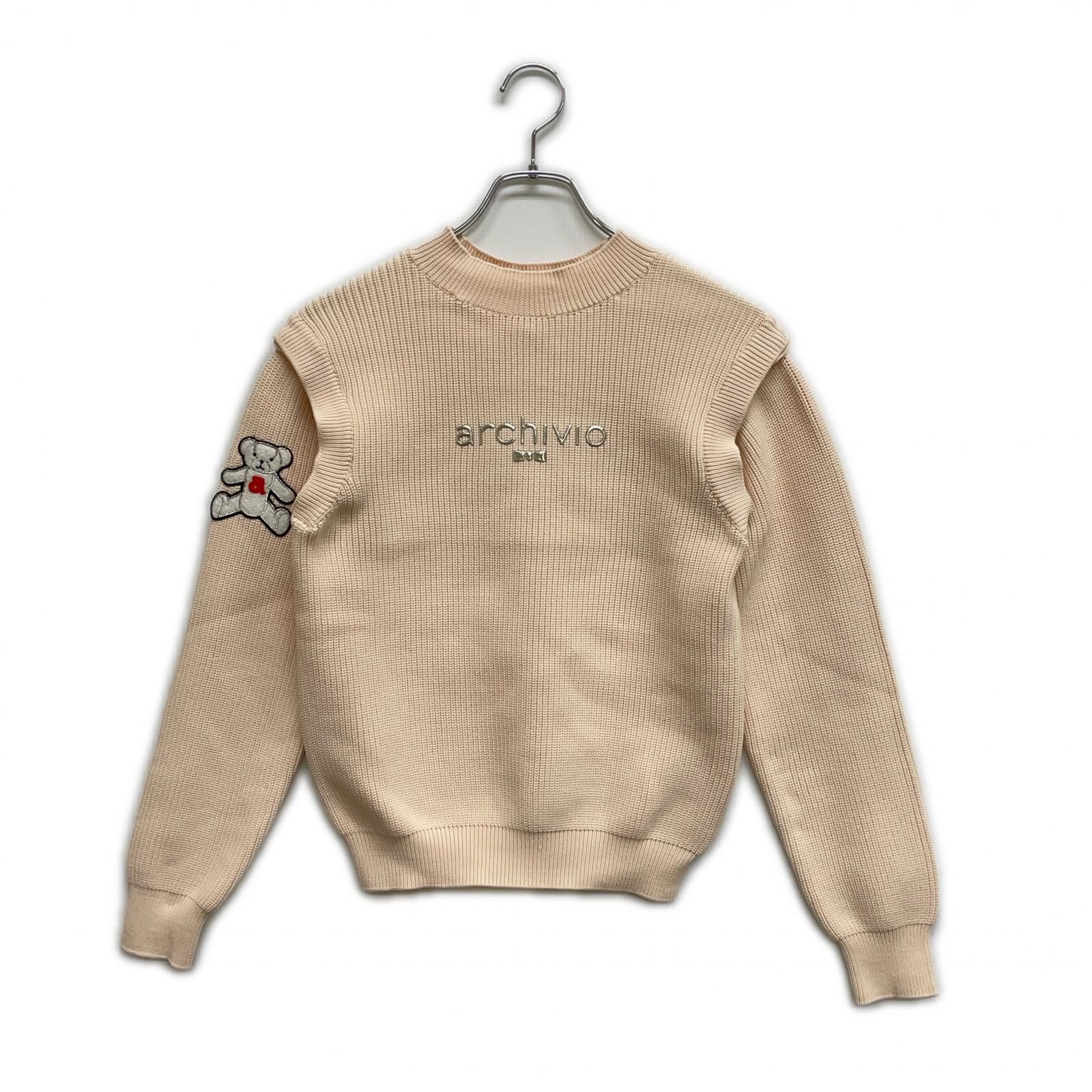 未使用品 レディース アルチビオ archivio セーター 38(M) ベージュ 畦