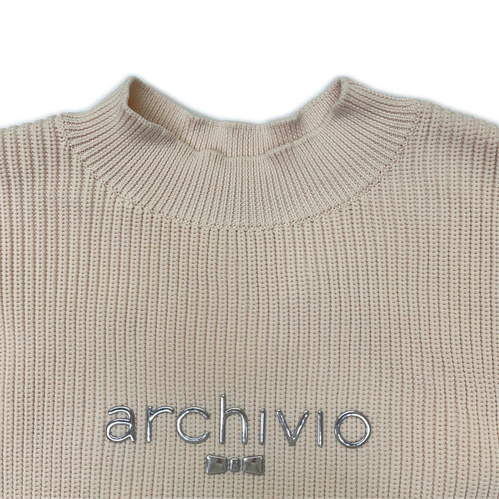 未使用品 レディース アルチビオ archivio セーター 38(M) ベージュ 畦