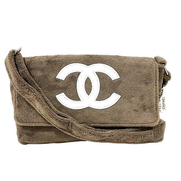 シャネル CHANEL ノベルティ ココマーク パイル×エナメル ベージュ