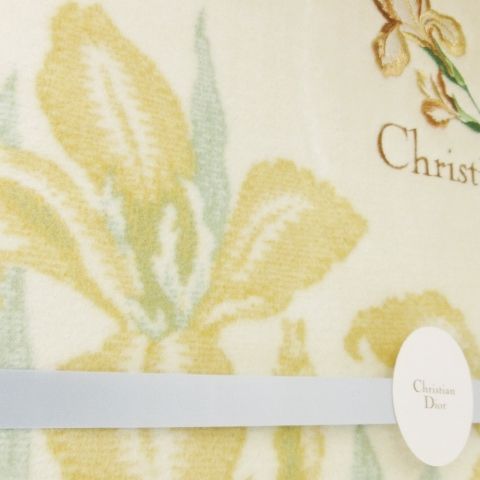 Dior ブラック 花柄ブランケット おすすめ ロゴ付き 綺麗