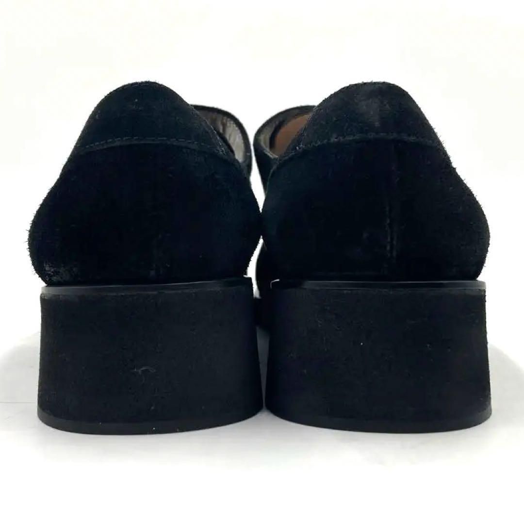 【美品】Salvatore Ferragamo ブラック スエード　ローファー Salvatore Ferragamo スウェードローファー レディース SIZE 7 1/2