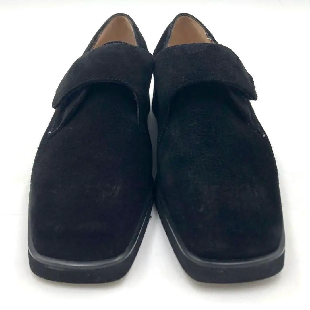 【美品】Salvatore Ferragamo ブラック スエード　ローファー ⭐️美品⭐️Salvatore Ferragamo サルバトーレフェラガモ 23.5cm