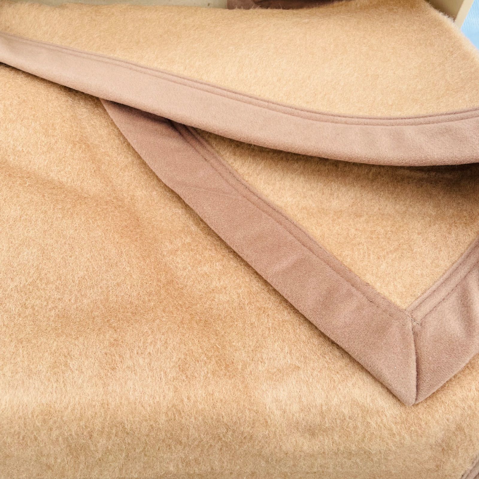 未使用】西川 インペリアルプラザ キャメル毛布 140×210cm ブラウン