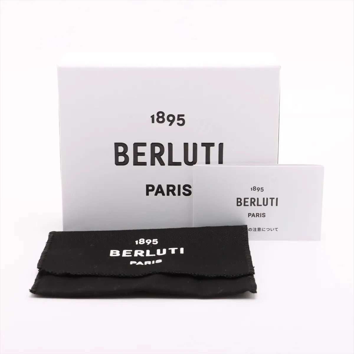 極美品 ベルルッティ カリグラフィ レザー マネークリップ 二つ折り