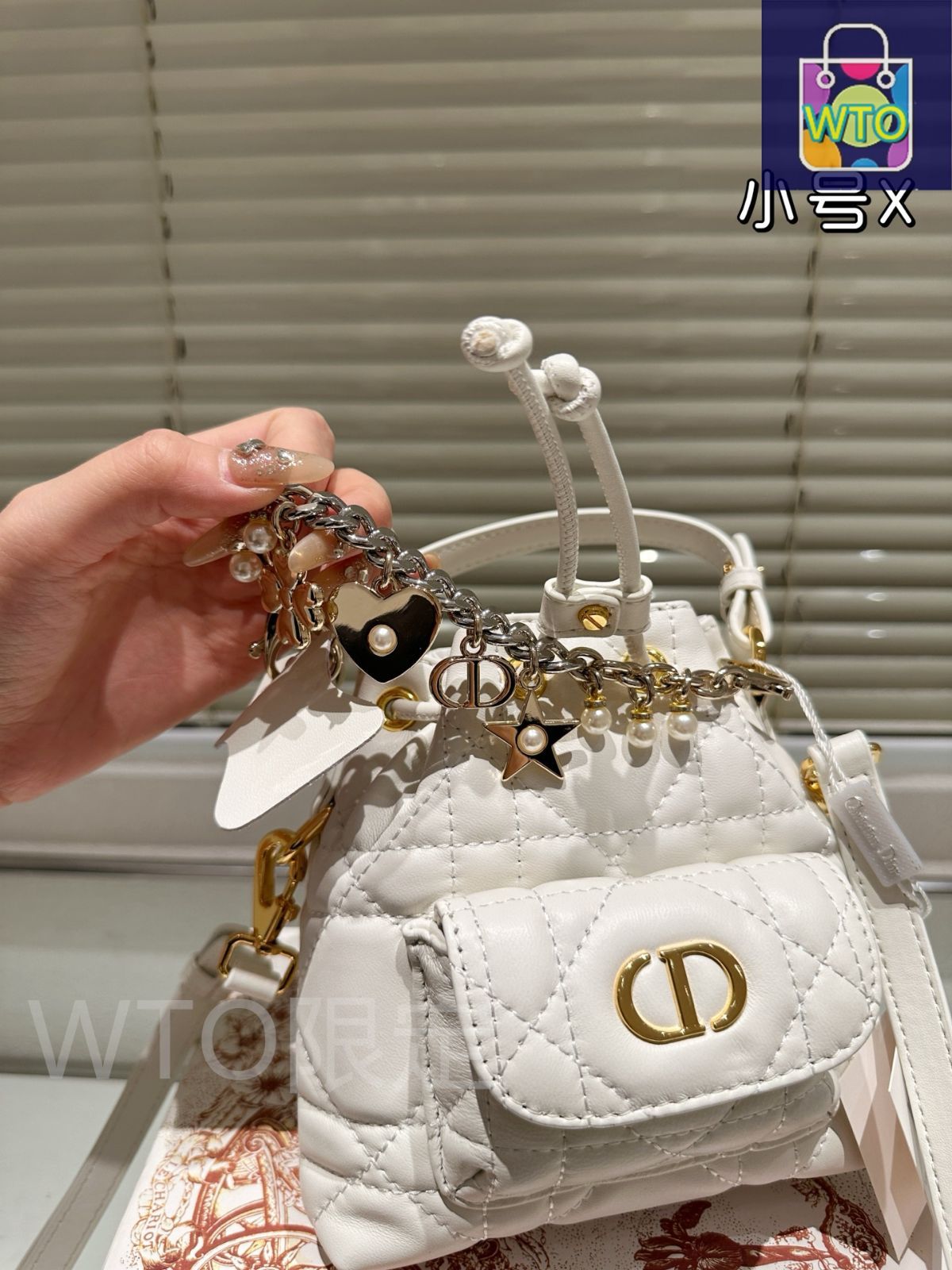 今日特価】Dior ディオール カロ バケットバッグ 大きなキャンバス