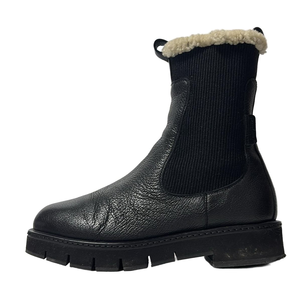 サルバトーレフェラガモ ショートブーツ 6 1/2 C レディース - 黒