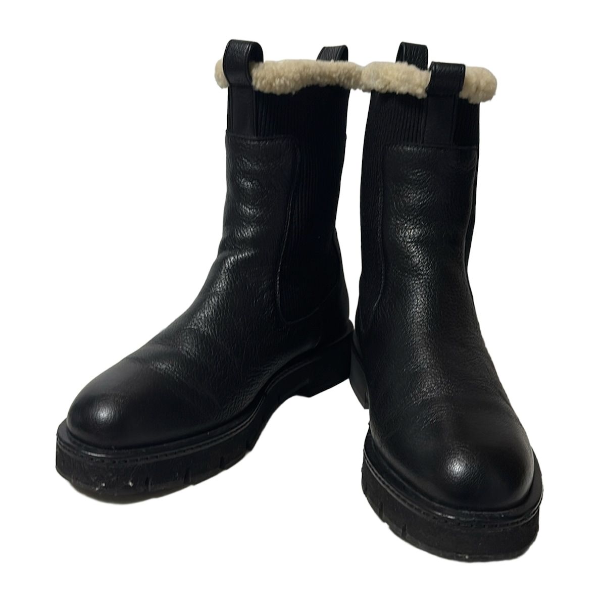 サルバトーレフェラガモ ショートブーツ 6 1/2 C レディース - 黒