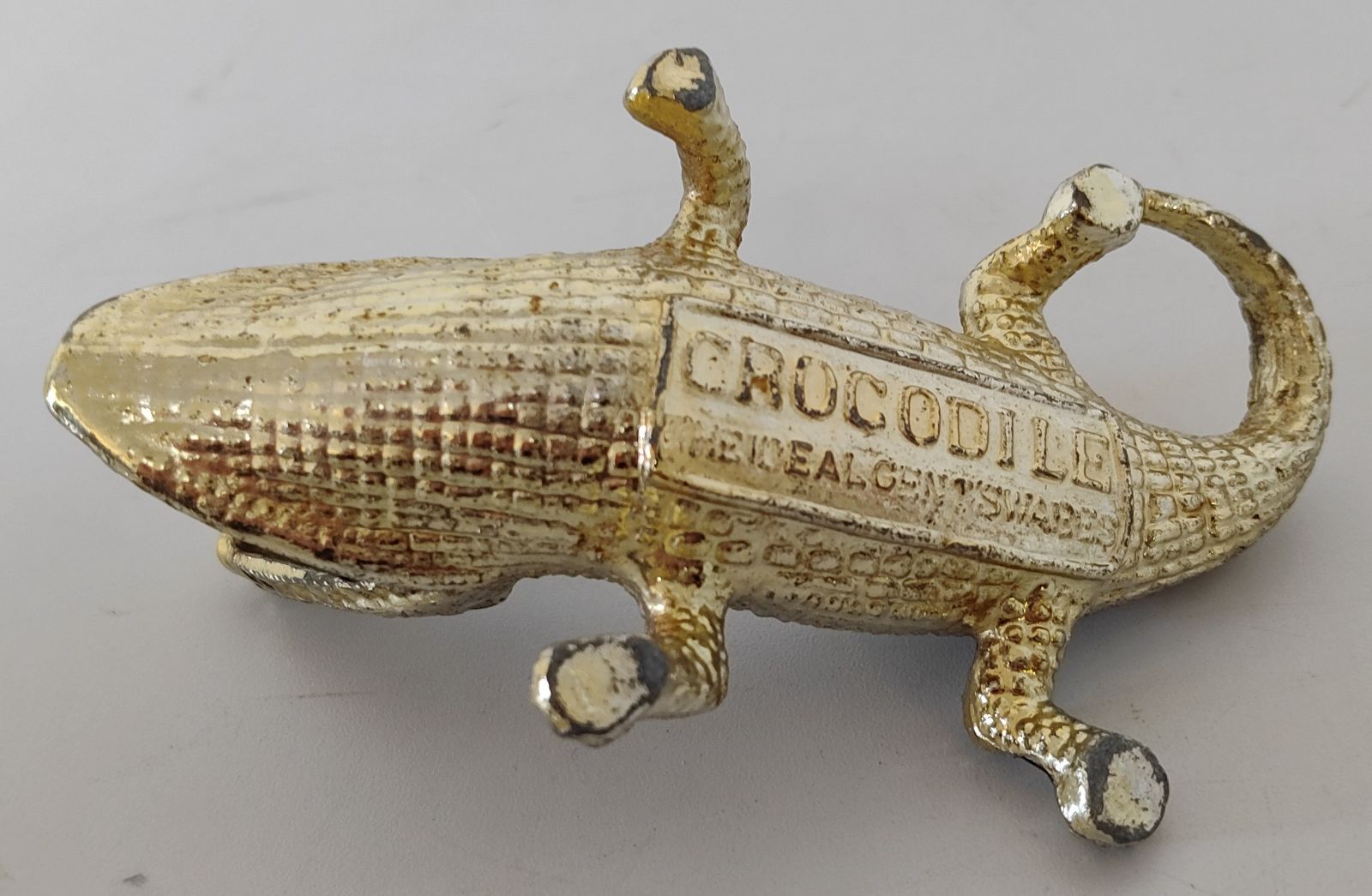 クロコダイル（ゴールド）置物 楽天市場】アウトレット 送料無料 展示品 ワニ 鰐 クロコダイル