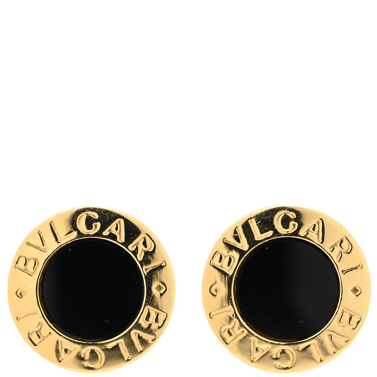 ブルガリ BVLGARI ピアス ブルガリブルガリ K18YG オニキス イエロー