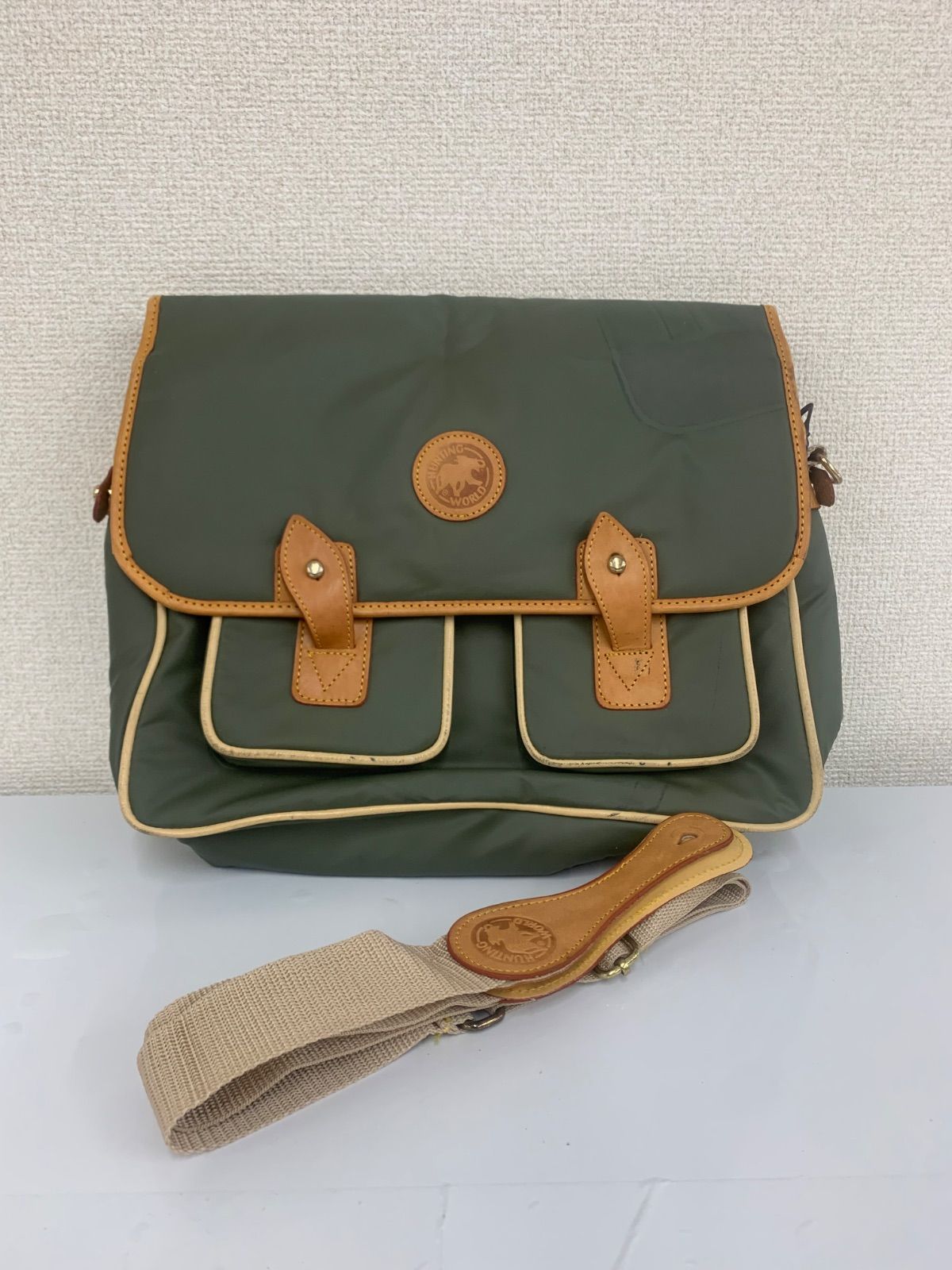 ハンティングワールド ショルダーバッグ 希少美品 キャリーオール 