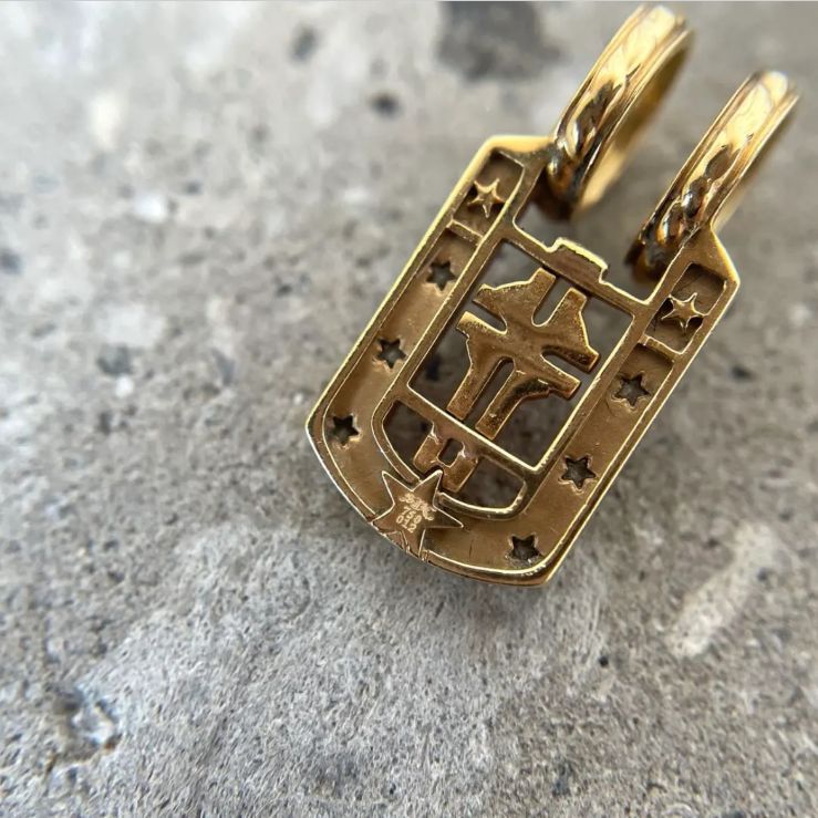 SJX K18YG 750 S タグチャーム ダイヤモンド 0.12ct SJX K18YG 750 S タグチャーム ダイヤモンド 0.12ct DIAMOND TINY TAG