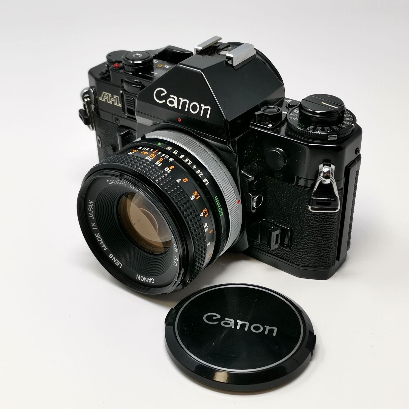 キャノン A1 フィルムカメラ ブラック フィルムないため動作未確認