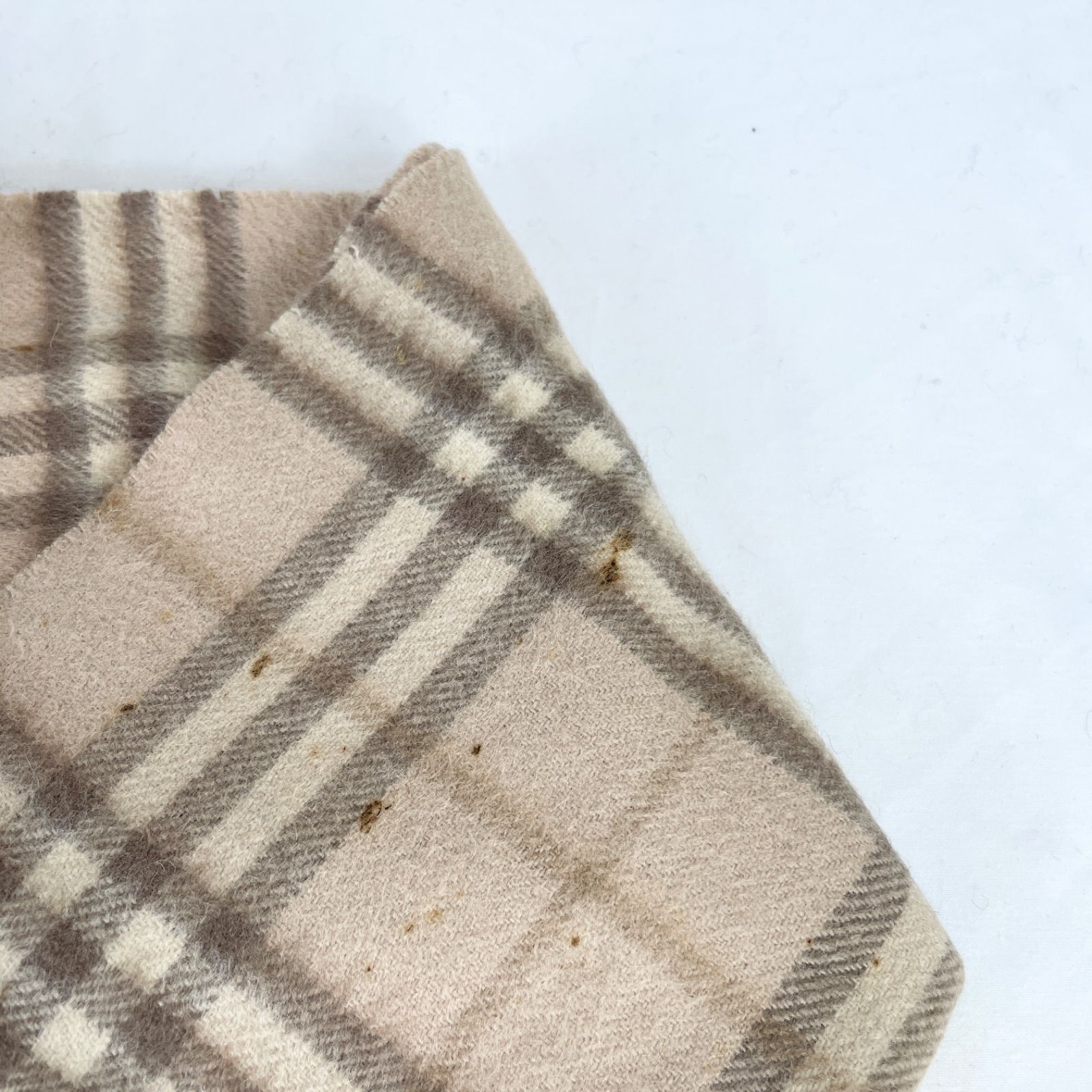 t1984 バーバリーロンドン マフラー チェック カシミア100