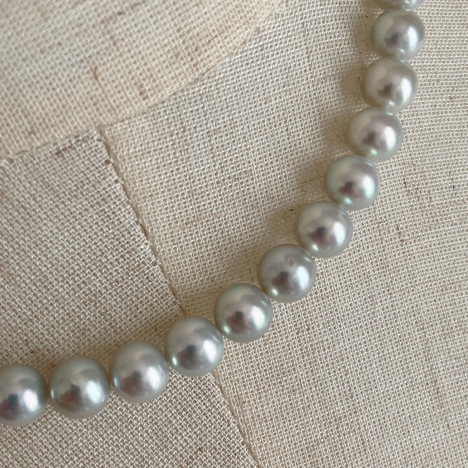 美品✨あこや真珠 アコヤ パール 照り強 本真珠 ネックレス 7mm シルバー 本真珠』 あこや真珠 ネックレス silver 照り◎ 7.6~7.9mm - メルカリ